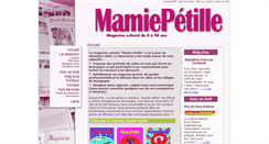 Desktop Screenshot of mamie-petille.fr