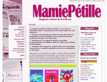 Tablet Screenshot of mamie-petille.fr